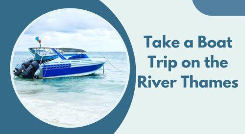 Take a Boat Trip on the River Thames