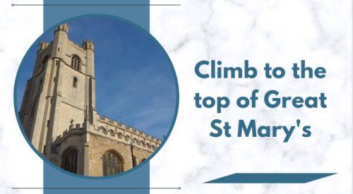 Climb to the top of Great St Mary's