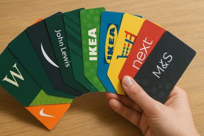 top 10 most popular gift cards uk