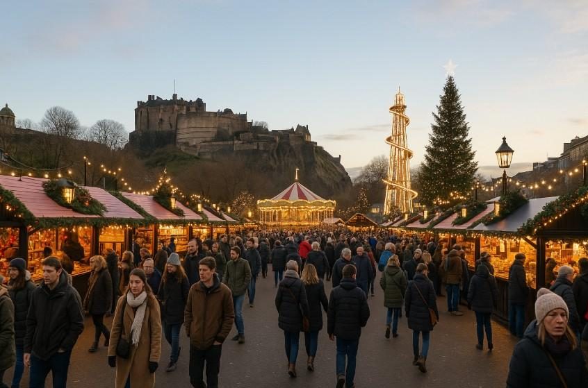 edinburgh christmas market 2025