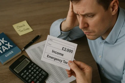 how much emergency tax will i pay on £2000