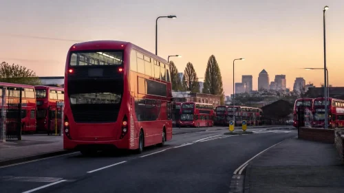 What is the 2 bus route from Norwood Bus Garage to Marylebone Station