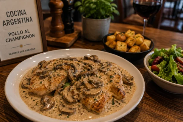 Pollo al Champignon